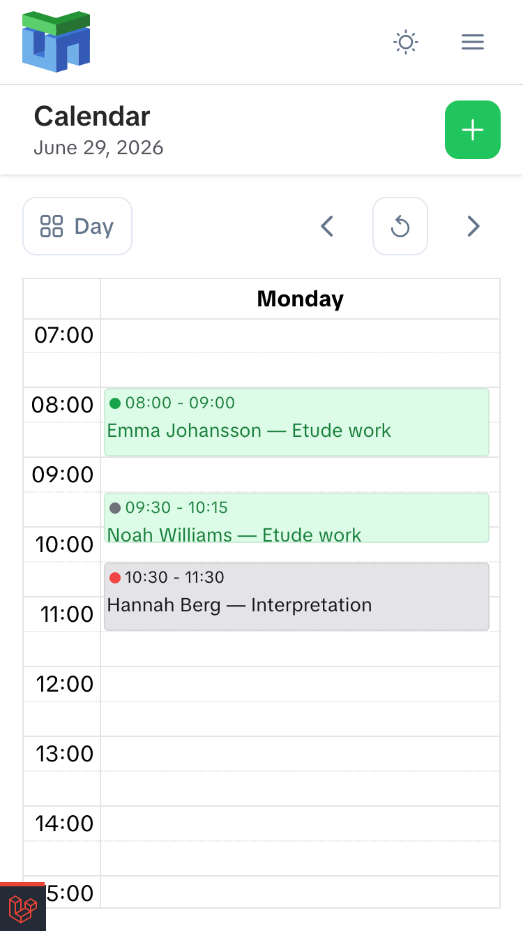 Application Mobile Screenshot